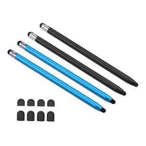 (2Black&2Blue)2 In 1 Touchscreen Stylus Pen For All Touchscreen Tablets TDW - Zdjęcie 1 z 1