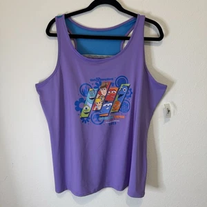RunDisney Springtime Surprise Pixar Tank Top Women's XL Purple 2023 - Picture 1 of 5