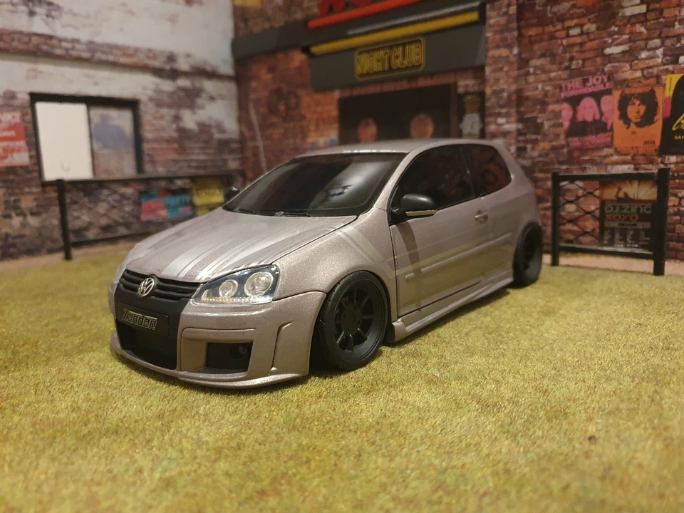 Vw Golf V GTi Zender Tuners 1/18 modified tuning conversion umbau Norev + boîte - Photo 1/4