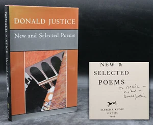Donald Justice NEW AND SELECTED POEMS 1995 1st ED w/DJ SIGNED Pulitzer Prize - Picture 1 of 6