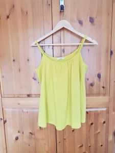 Ladies GEORGE Size 10 Vest Top, Yellow BNWOT, Adjustable Straps EXCELLENT Cond - Picture 1 of 12