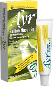 Ayr Saline Nasal Gel, With Soothing Aloe, 0.5 Ounce Tube (Pack of 1) - Picture 1 of 8