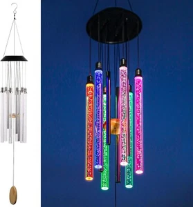 Solar Wind Chimes for Outside、Solar Wind-bell lamp - Picture 1 of 12