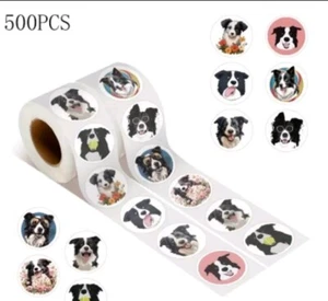 Designer Aufkleber / Sticker Fotosticker - Hund  Border Collie 500 stck - Bild 1 von 3
