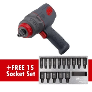 Ingersoll Rand 2236QTIMAX 1/2" Dr Air Impact w/ 15 Socket Set FREE - Picture 1 of 4