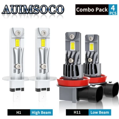 For Ford Fiesta 2014-2018 H1 H11 LED Headlight Bulbs Super Bright 24000LM 10000K - Image 1 of 4