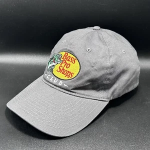 Bass Pro Shops Clubmütze einfarbig grau verstellbar 100 % Baumwolle Baseballkappe - Bild 1 von 8