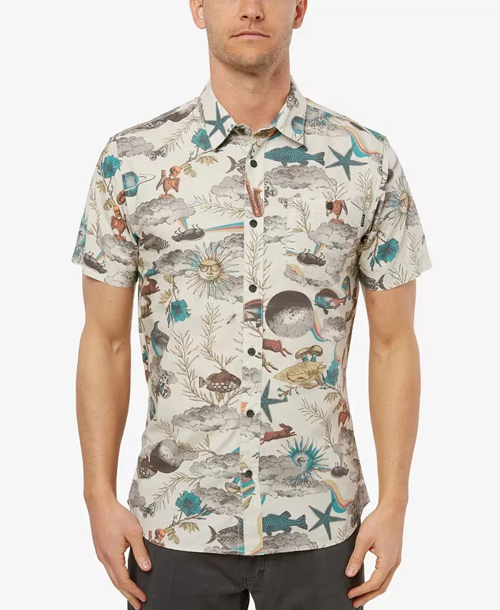 O'NEILL Boy's S/S Button Shirt SUBLIMINAL - BON - Large - NWT - LAST ONE - Image 1 of 1