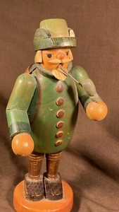 Vintage GDR Erzgebirge Steinbach ? German Wood Figural Incense Smoker Woodsman - Picture 1 of 14