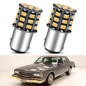 For 1980-1990 Chevrolet Caprice 2357 Amber LED Turn Signal Light Bulbs 2Pcs - Picture 1 of 8