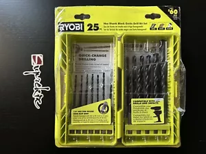 Juego de brocas giratorias de vástago hexagonal de óxido negro Ryobi (25 piezas) A972502 - Imagen 1 de 5