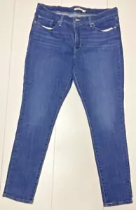Levi Strauss 311 Women's Shaping Skinny Jeans Size 33 Dark Blue zaa - Picture 1 of 2