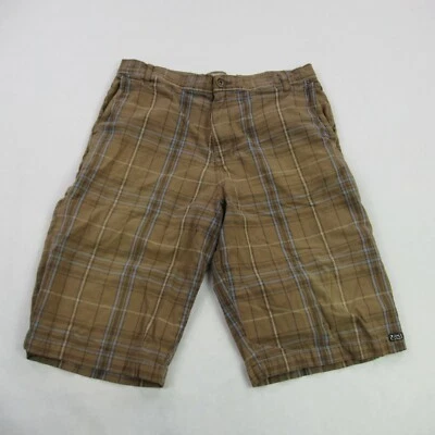 Pantalones Cortos Vans Para Hombres 28 Cuadros Bolsillos Chinos Informales Al Aire Libre Senderismo Monopatín Marrón Foto 1 de 4