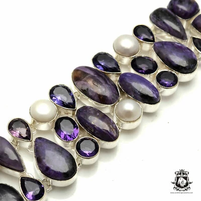 Pulsera de perlas CHAROITE AMATISTA B3148 Foto 1 de 4