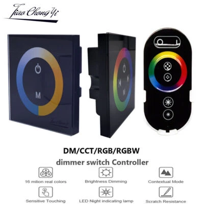 RGB RGBW Touch Panel Controller Wall Mounted Panel Dimmer  Remote For led strip - Image 1 of 4
