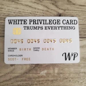 W. Privilege Cards | Novelty Joke Cards | MAGA Trumps Everything πΊπΈ - Picture 1 of 3