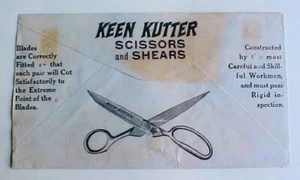 US KEEN KUTTER SCISSORS & SHEARS AD CUTLERY TOOLS 1915 COVER TOLEDO OHIO - Picture 1 of 2