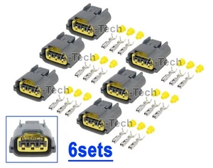x6sets Ignition Coil Connector Pigtail Harness for Nissan Skyline sr20 rb20 rb25 - Picture 1 of 2