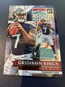 2022 Donruss Optik - Malik Willis - Rookie Gridiron Kings #RGK-3 - Titans - Bild 1 von 1