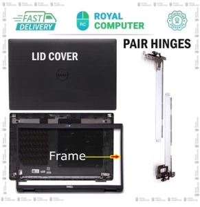 Nuova cover posteriore LCD + cornice anteriore + cerniere per Dell Latitude 15 3520 E3520 017XCF - Foto 1 di 1