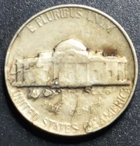 1964 NICKEL ERROR LAMINATION PEELING 141 - Picture 1 of 2