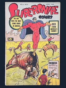 Supersnipe comics v2 #8 FN- 5.5 Street and Smith 1943 - Picture 1 of 2
