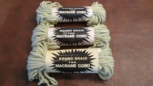 MAXI CORD BRAIDED POLYPROPYLENE Macrame 4 mm 150 yds Beige - Picture 1 of 4