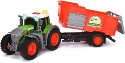 Dickie Toys - Fendt Traktor mit Anhänger (26 cm) - Traktor-Spielzeug für Kinder - Bild 1 von 4
