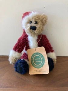 Boyds Bears Niki im Ruhestand 7"" Weihnachtsmann Anzug Weihnachten Mini Bär Vintage mit Etikett - Bild 1 von 6