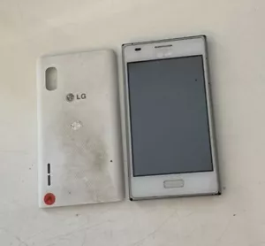 LG E610 Optimus L5 blanco distribuidor, derecho de devolución, sin comprobar, factura, pantalla OK - Imagen 1 de 2