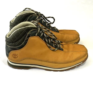 Timberland Euro Hiker Sprint Boots Mens 11M Wheat Camo Leather Nubuck Mid Shoes - Picture 1 of 19