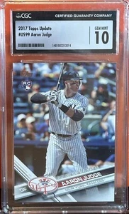 2017 Topps Update Aaron Judge #US99 Rookie Debut RC Card CGC 10 Gem Mint - Picture 1 of 2
