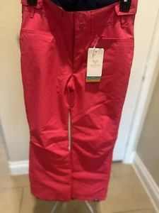 Roxy Snow Pants Girls 12 Large Pink Insulated Backyard NWT - Picture 1 of 7