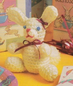 SWEET Party Bunny/Toy/Crochet Pattern INSTRUCTIONS ONLY - Picture 1 of 1