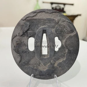 Japanese Samurai Tsuba Hand Guard For Japanese Katana Sword Diy Maintenance - Picture 1 of 3