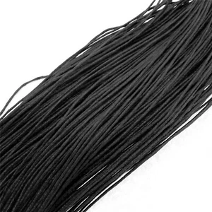 10m Rund Gewachste Baumwolle Kordel Leder Tanga 1mm Faden Draht Schnur Schwarz Braun - Bild 1 von 8