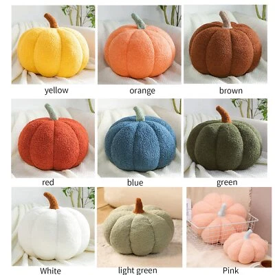 Soft pumpkin pillow, pumpkin plush toy sofa cushion, Halloween pumpkin decoratio - Image 1 of 4