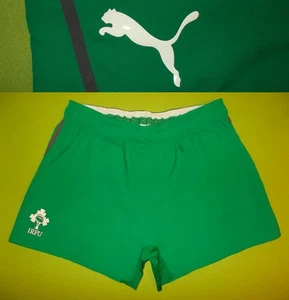 Pantalones cortos IRLANDA (XL) (W38) PUMA 2013/2014 ¡PERFECTOS!!! away Rugby Green - Imagen 1 de 8