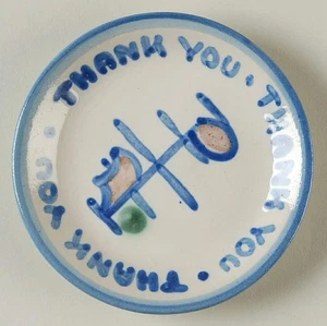 M A Hadley Country Scene Blue Coaster 10084737 - Picture 1 of 1