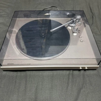 DENON DP-300F FULLY AUTOMATIC TURNTABLE SYSTEM Record Player AC100V 50/60Hz 2W - Image 1 of 4