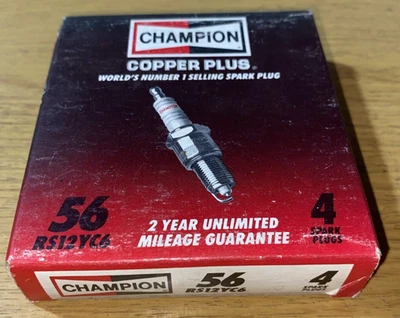 Champion RS12YC6 Copper Plus Spark Plugs 4 Pack - NEW OLD STOCK USA - Image 1 of 4