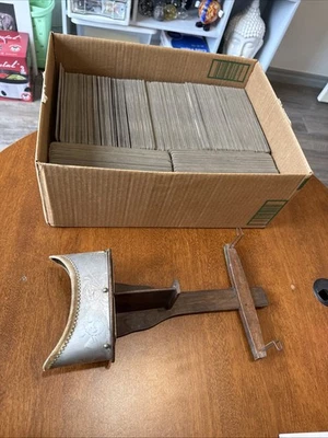 Antique 1904 Monarch Stereoscope Viewer 200 + Cards by Keystone - Image 1 of 4