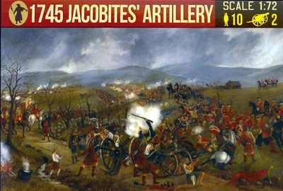 Conjunto de bonecos Strelets Models 1/72 1745 JACOBITES ARTILLERY - Imagem 1 de 3