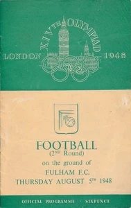 OLYMPIC FOOTBALL - LONDON 1948 Great Britain v France @ Fulham - Picture 1 of 1