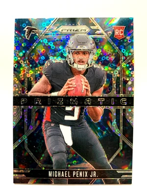 2024 Michael Penix Jr Rookie No Huddle Prizmatic Prizm RC #10 - Image 1 of 2