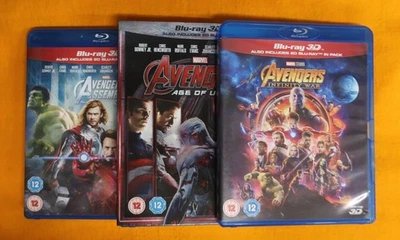 Avengers – 3D Blu-Ray Bundle [Assemble / Age Of Ultron / Infinity War] - Image 1 of 4