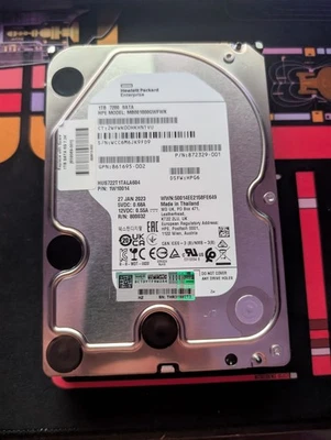 HP MM1000FBFVR 1TB, Internal, 7200 RPM, 3.5" (605832002) Hard Drive - Image 1 of 4
