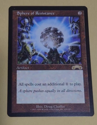 Magic the Gathering Sphere of Resistance Exodus English Card Used - Image 1 of 2