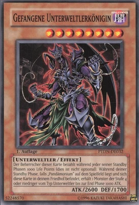 YuGiOh Gefangene Erzunterweltlerkönigin PTDN-DE032 Common Neu 1st - Bild 1 von 2