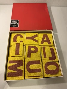 Vintage Lauri Lehrspielzeug Schaumstoff Alphabet ABC Tablett Puzzle - Bild 1 von 4